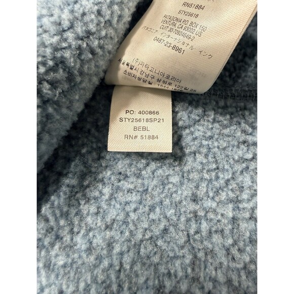 Patagonia Better Sweater Pullover 1/4 Zip Fleece Jacket Blue Women's Size S - Picture 7 of 8